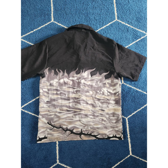 Rock House Road House Skull Mens Button Up M - Picture 6 of 6